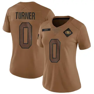 San Francisco 49ers Women's Malik Turner Limited 2023 Salute To Service Jersey - Brown