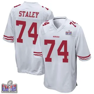 San Francisco 49ers Youth Joe Staley Game Super Bowl LVIII Patch Jersey - White