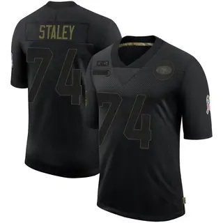 San Francisco 49ers Youth Joe Staley Limited 2020 Salute To Service Jersey - Black