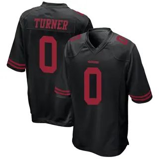 San Francisco 49ers Youth Malik Turner Game Alternate Jersey - Black