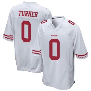 San Francisco 49ers Youth Malik Turner Game Jersey - White