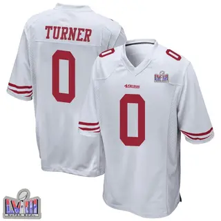 San Francisco 49ers Youth Malik Turner Game Super Bowl LVIII Patch Jersey - White