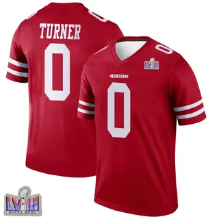 San Francisco 49ers Youth Malik Turner Legend Super Bowl LVIII Patch Jersey - Scarlet