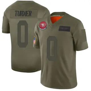 San Francisco 49ers Youth Malik Turner Limited 2019 Salute to Service Jersey - Camo