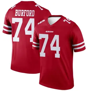 San Francisco 49ers Youth Spencer Burford Legend Jersey - Scarlet