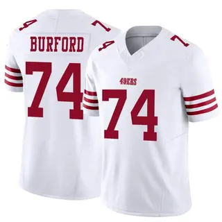 San Francisco 49ers Youth Spencer Burford Limited Vapor F.U.S.E. Jersey - White