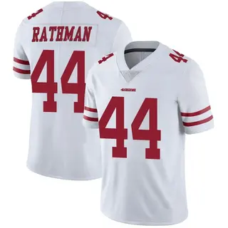 Tom Rathman 49ers Jersey Limited 75th 2021 #44 Anniversary Color Rush Red  Color Rush Vapor Untouchable Men's