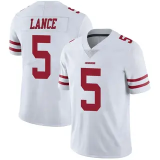 Nike Trey Lance White San Francisco 49ers Vapor Limited Jersey for